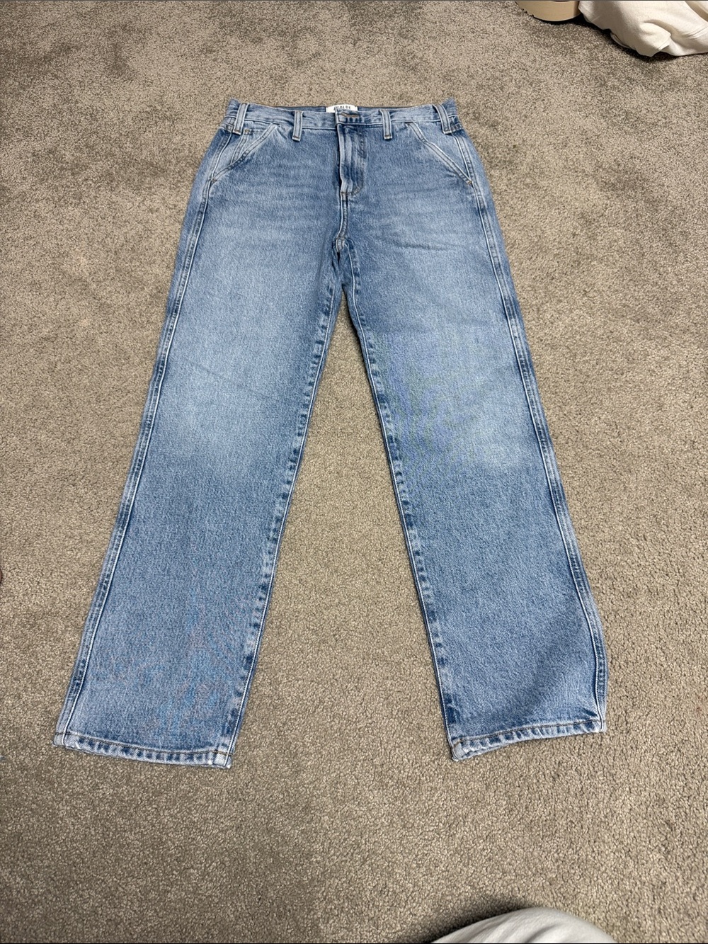 Agolde Women's Light Blue Straight Jeans